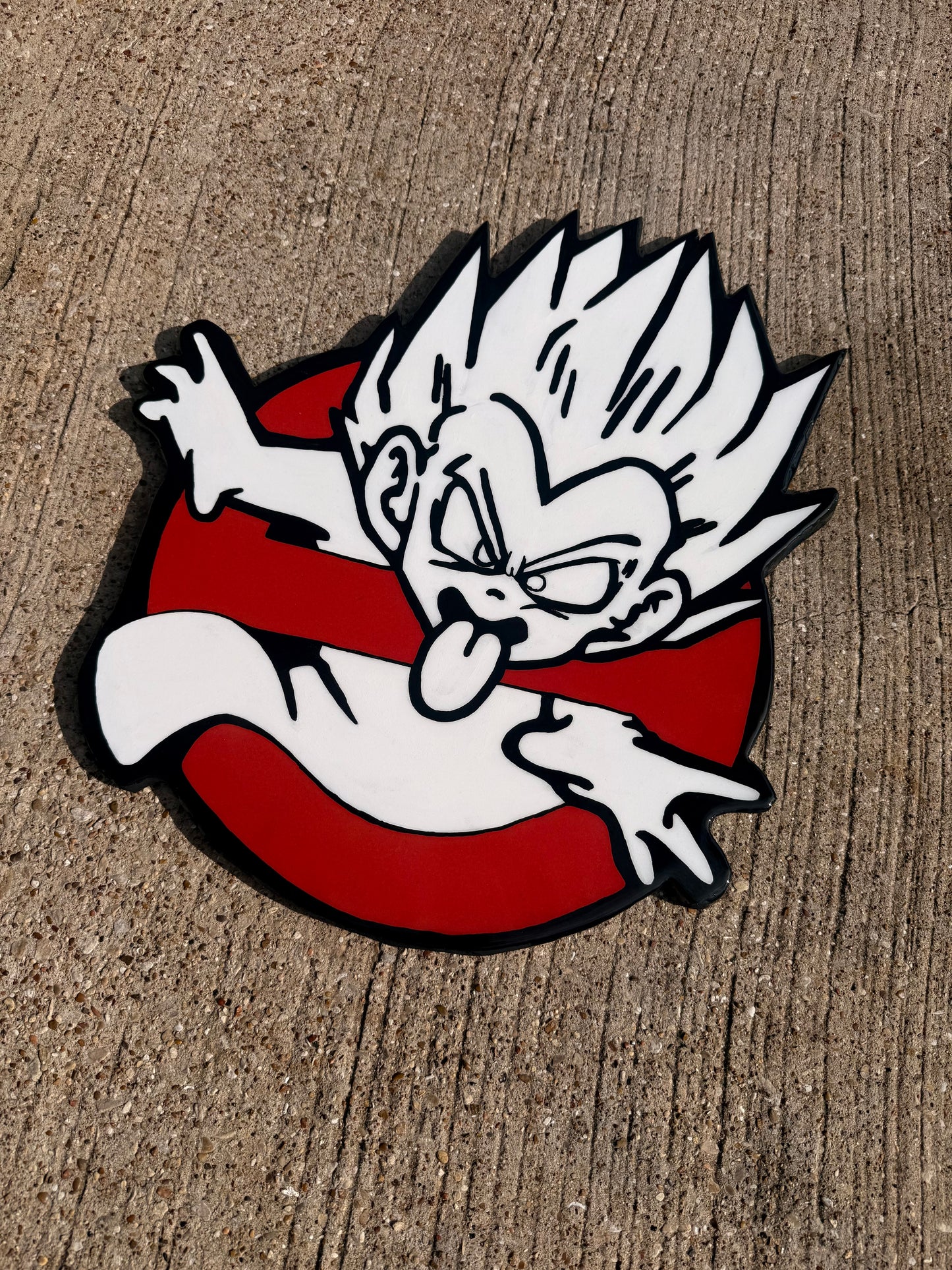 ghostbusters x goku wallart