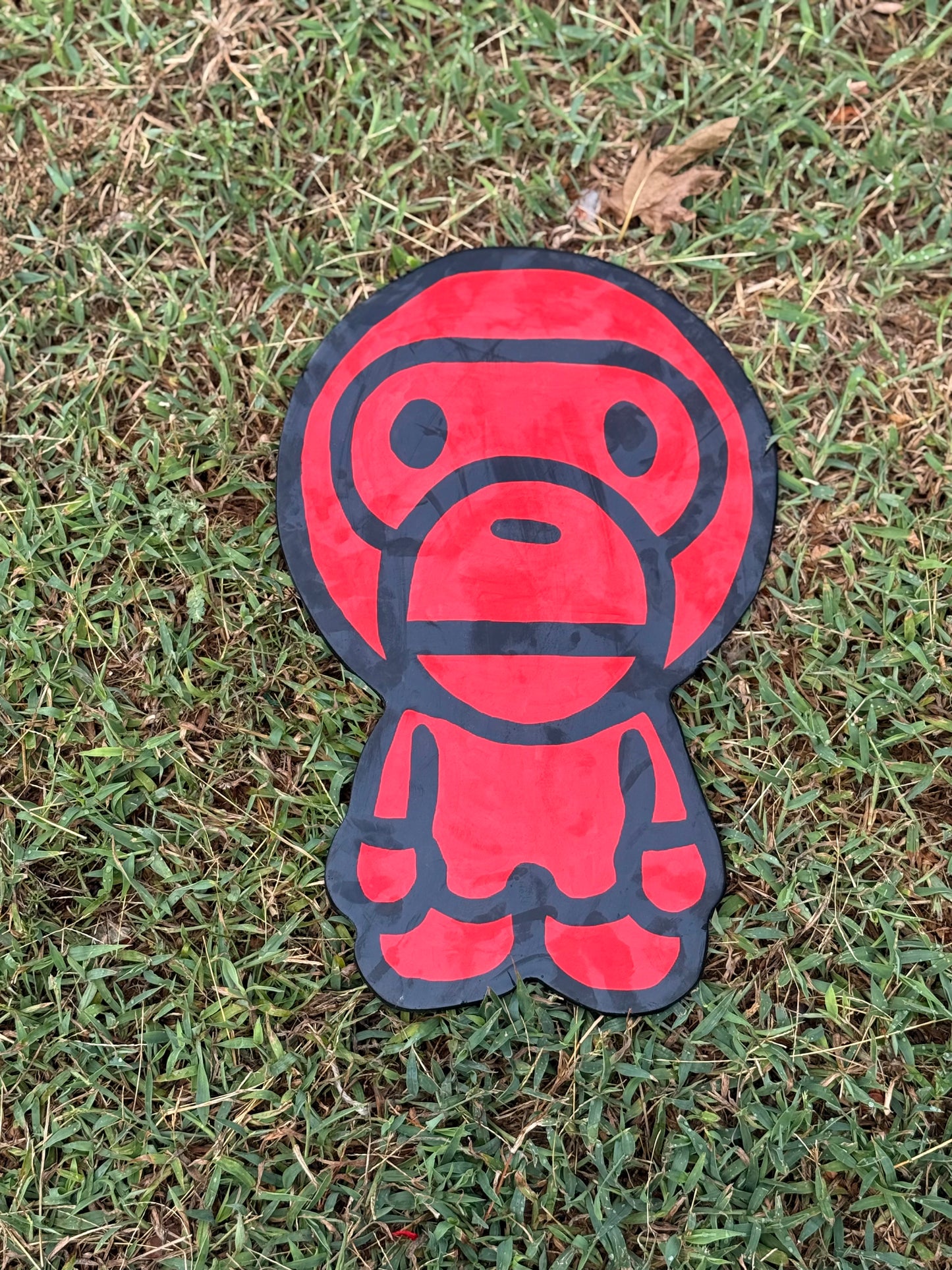 baby milo (red) wall art