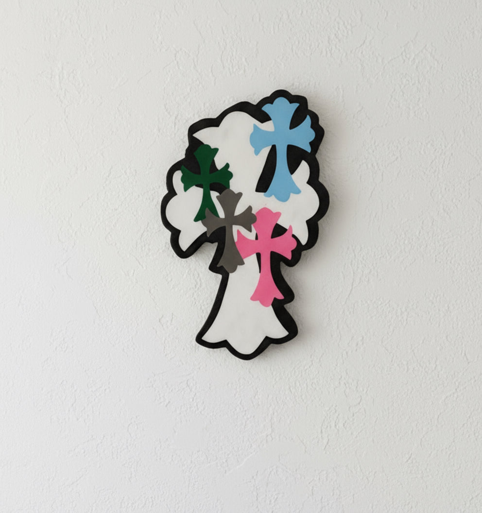 multi chrome wallart