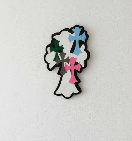 multi chrome wallart