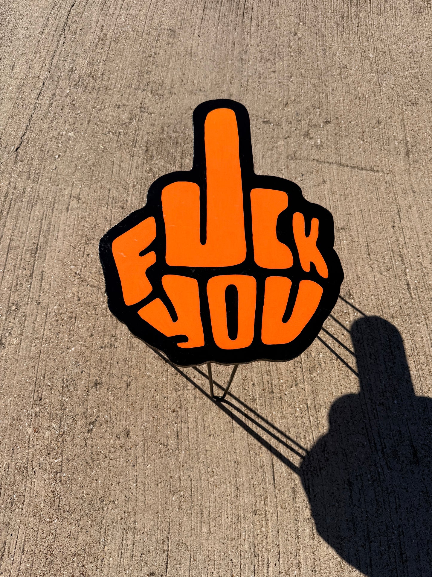 fck you mini table/ wallart