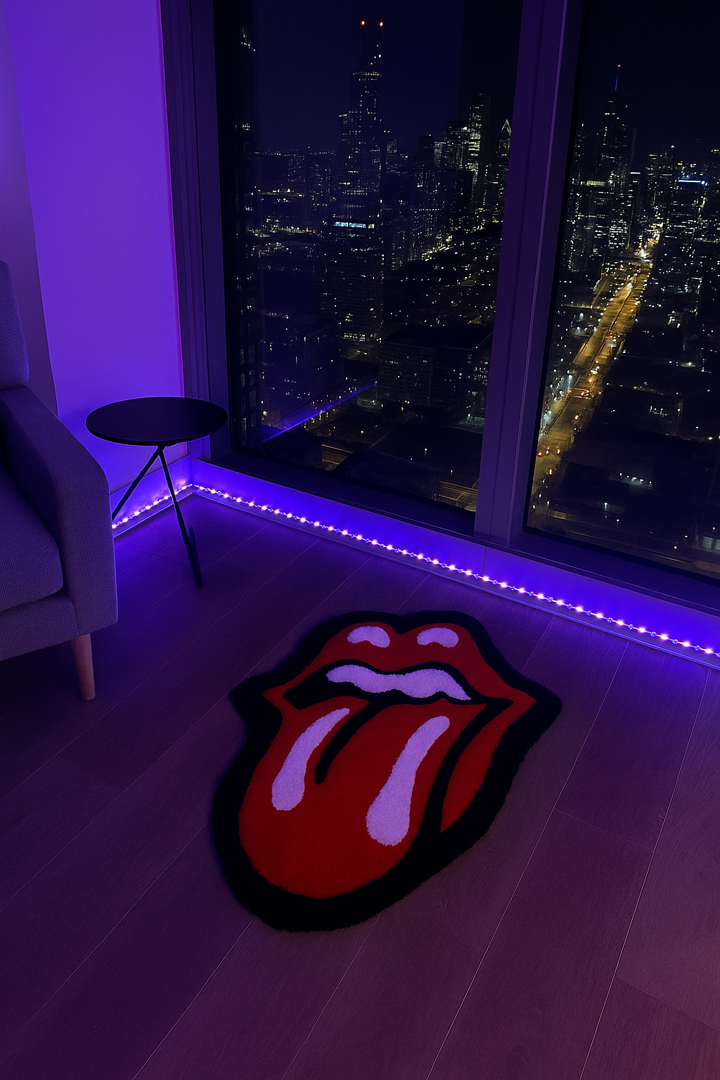 rolling stone rug