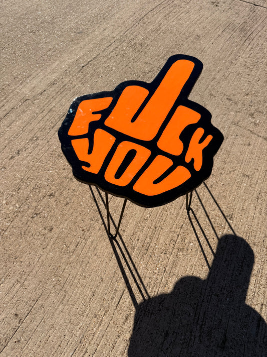 fck you mini table/ wallart